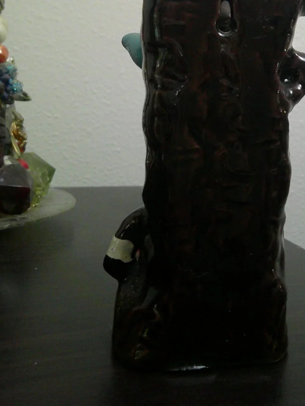 Cute Elf/Pixie Ceramic Wall Bud hanging Vase 4 1/2